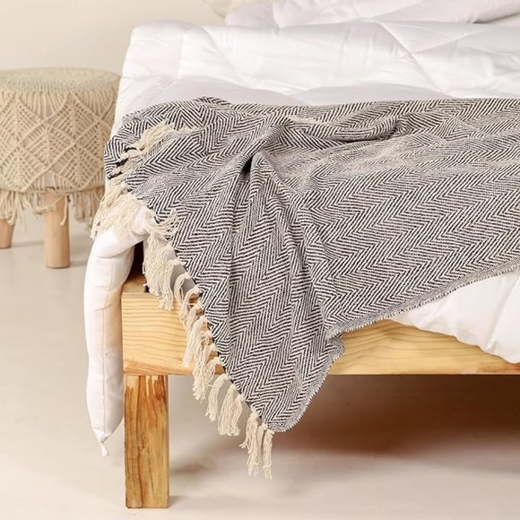 Boho indian decorative arm chair settee cover - 50x60 - Picture 3 of 6